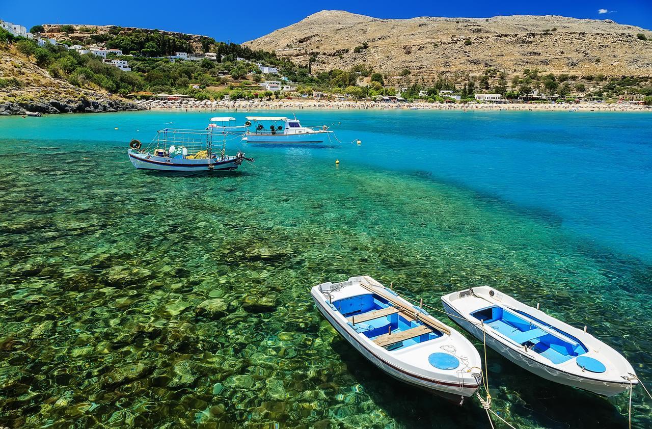 Апартаменты Bakia Lindos Экстерьер фото